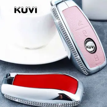

Diamond Leather Car Key Case Cover For Mercedes Benz 2018 A C S GLS Class W213 New E Class Key Shell Holder Key Cover