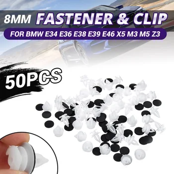 

50/100pcs Car Door Trim Panel Fastener Clips With Seal Ring For BMW E34 E36 E38 E39 E46 M3 M5 Z3 X5