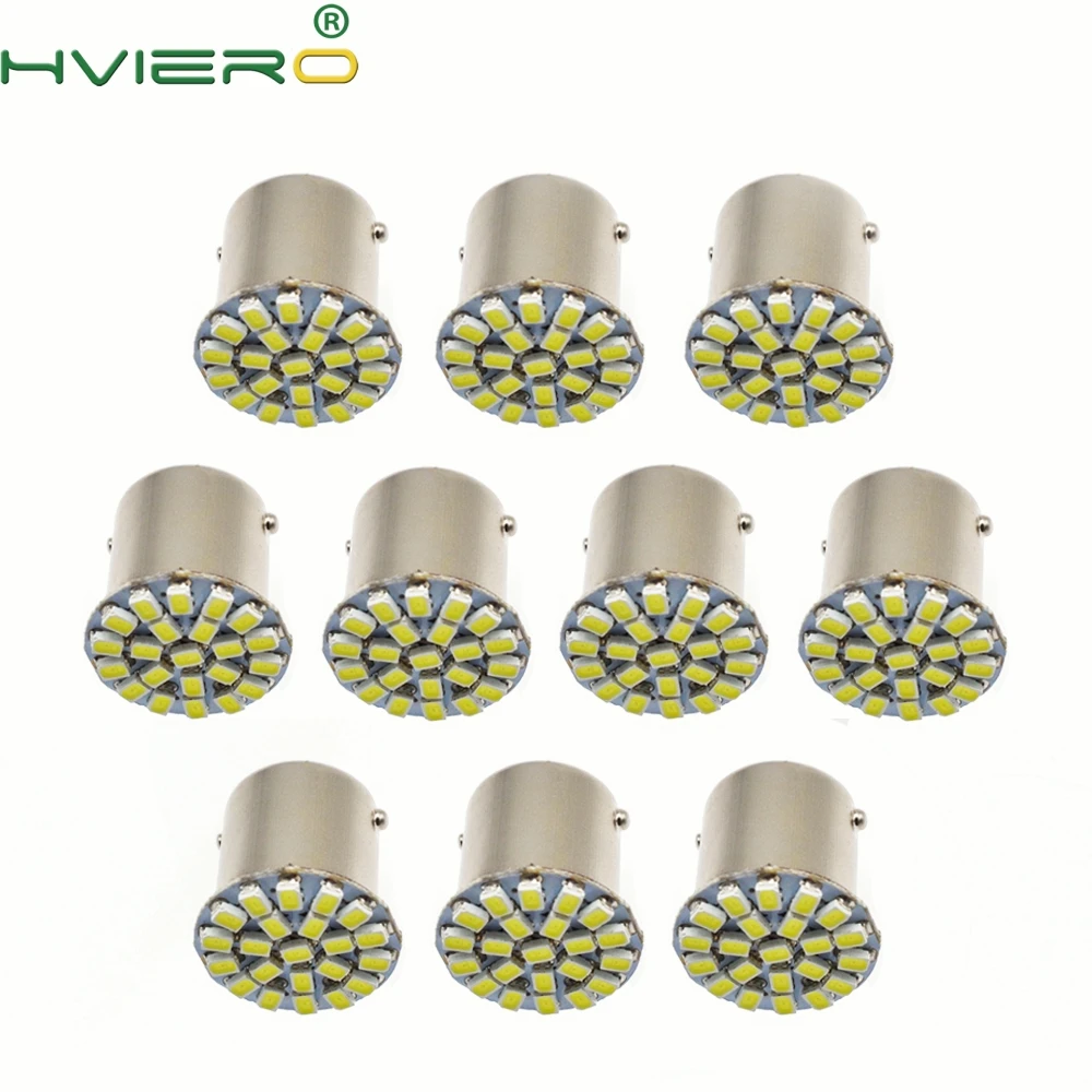 10X 1157 BAY15D 1156 BA15S 3014 22SMD белый стоп сигнал поворота Задний свет авто светодиодный