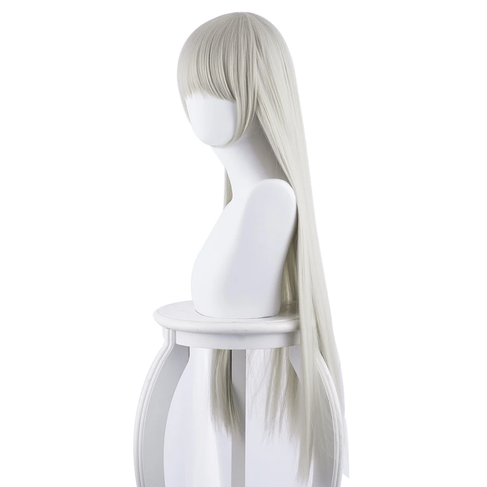 Anime KAKEGURUI Yomoduki Runa Parrucca lunga Parrucca Cosplay Gioco di ruolo Latte Colore dorato 80 cm