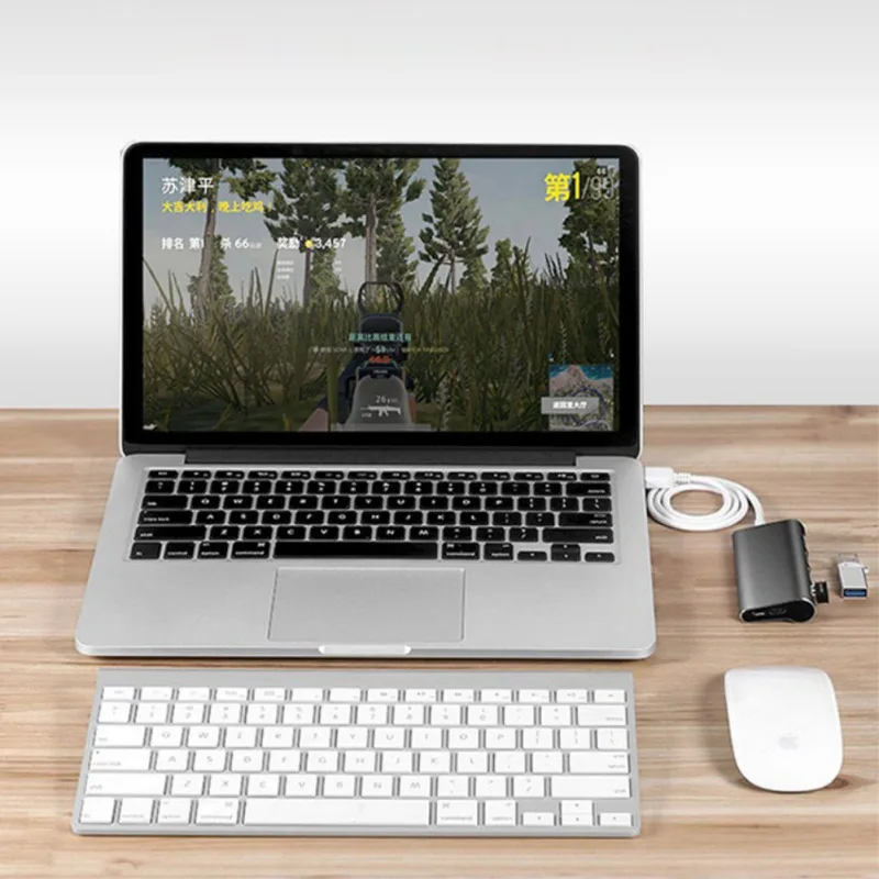 Type-c 3,1-usb-хаб из алюминиевого сплава 4 порта Usb3.0 высокоскоростной концентратор type-C конвертер