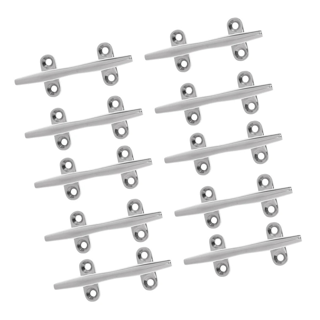 10x10cm Boat Dock Rope Line Cleat Marine Stainless Steel Mooring Deck Cleat 10x10cm Boat Dock Rope Line Cleat Marine Stainless Steel Mooring Deck Cleat