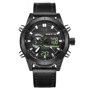 

2020 Lisuo Shi double display multi-function electronic watch men waterproof luminous leather watch men