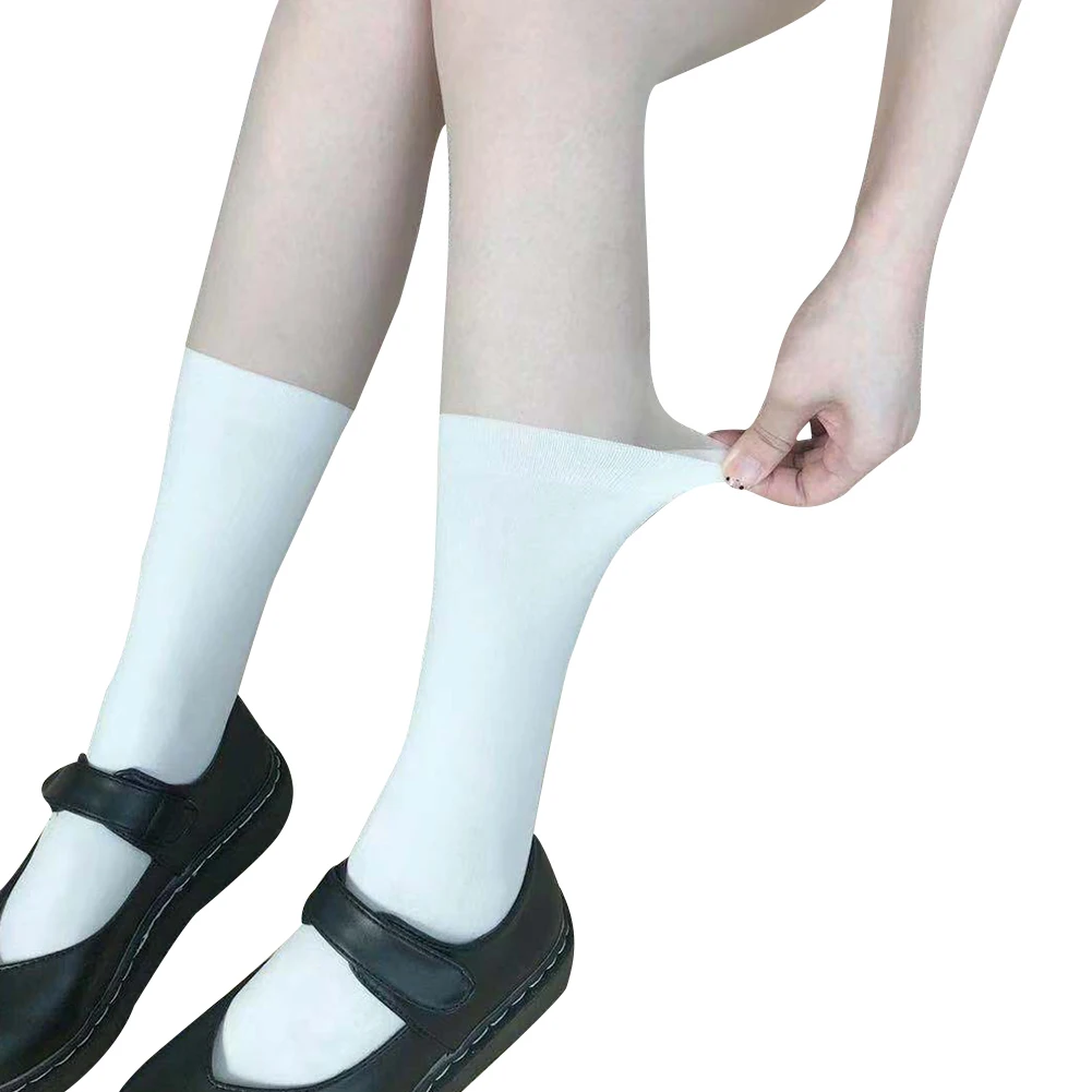White 1 Style Колготки в стиле пэчворк для женщин и девочек, чулки выше колена, колготки, женские длинные чулки, модный школьный стиль - Цвет: White 1 Style