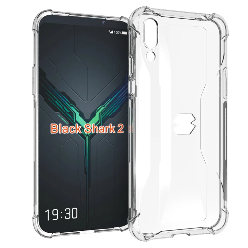For Xiaomi black shark 2 3 Pro 4 High Quality Case Full Cover Soft Silicone TPU Airbag Anti-knock back case | Мобильные телефоны и