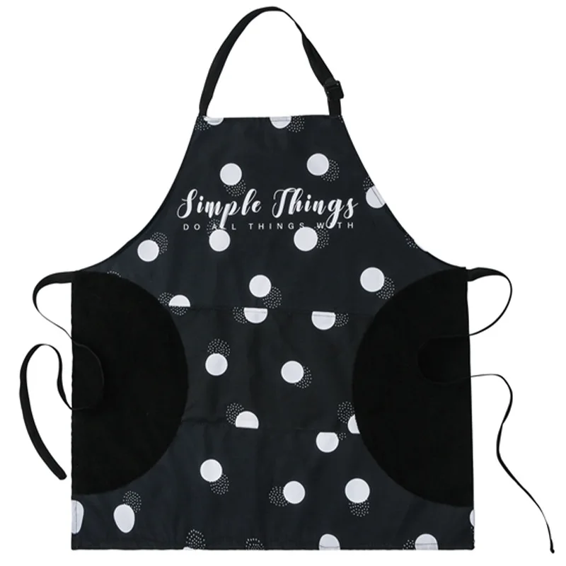 Adjustable Waterproof Oil Resistance Apron Woman Adult Bibs Home Cooking Baking Coffee Shop Cleaning Aprons Kitchen Accessory