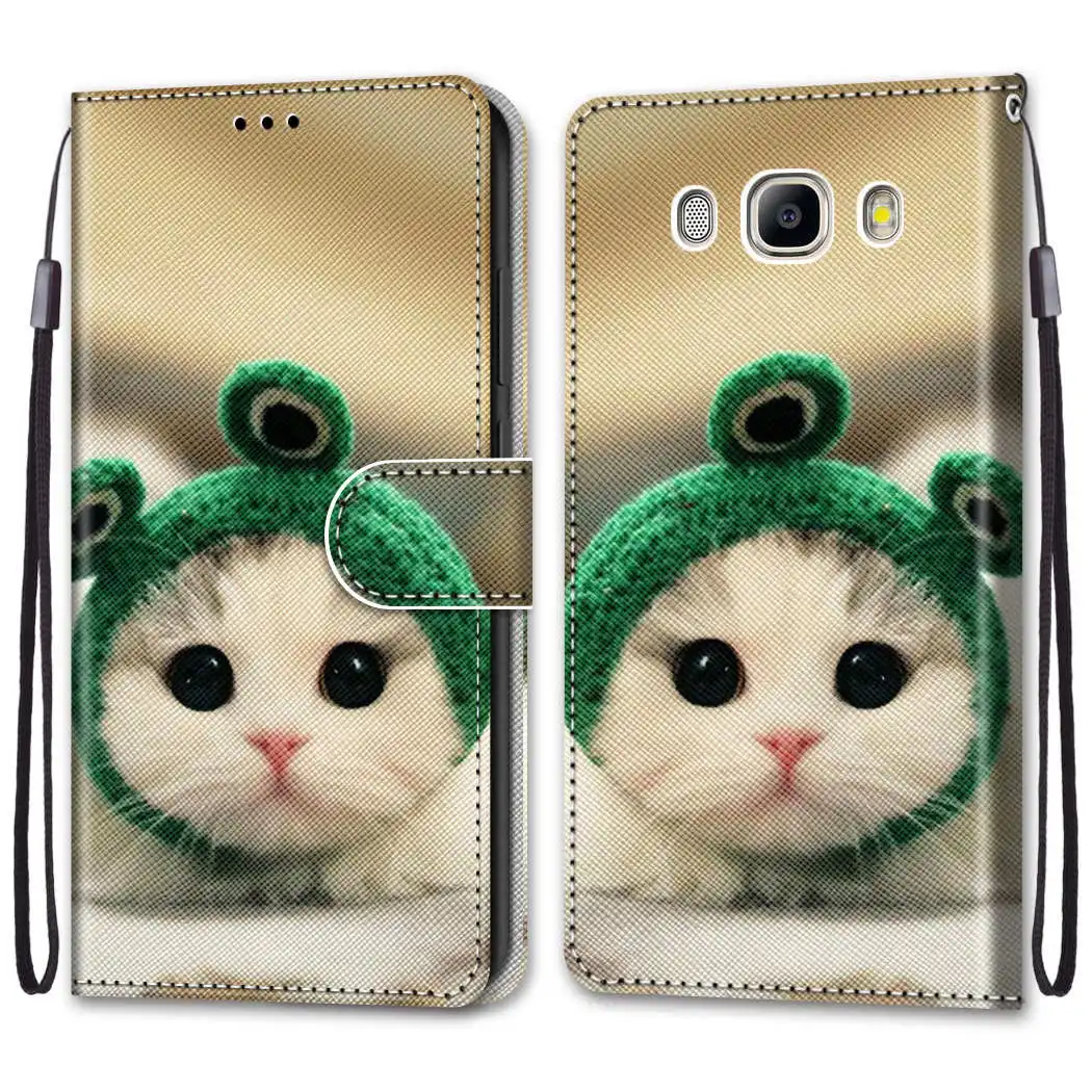 Чехол для samsung Galaxy J5, флип-чехол, кожаный чехол-кошелек для samsung J5 J500H J500F J5008, чехол для телефона, Сумка с отделением для карт