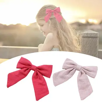 

Korea Girls Knotted Hair Bows Fashion Baby Kids Hair Clip Bowknot Hairpin Handmade Children Hairgrips Barrettes Hair Accessories