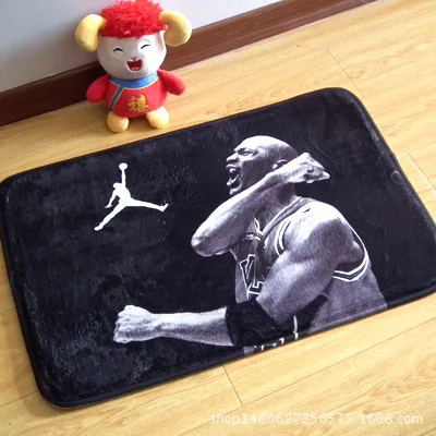 40x60 см/50x80 см домашний текстиль NBA баскетбольная звезда утолщенный ковер мягкий фланелевый нескользящий коврик в ванную комнату дверь гостиная - Цвет: Thicken 03