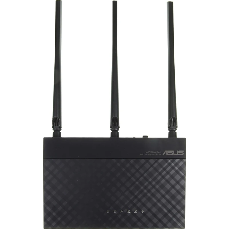 Роутер беспроводной Asus RT-AC53 AC750 10/100/1000BASE-TX черный