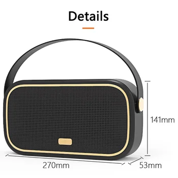 

Sound Bass Column Loudspeaker 20W HiFi Portable Wireless Bluetooth Speaker StereoSupport TF Card AUX USB MP3 Music Player FM