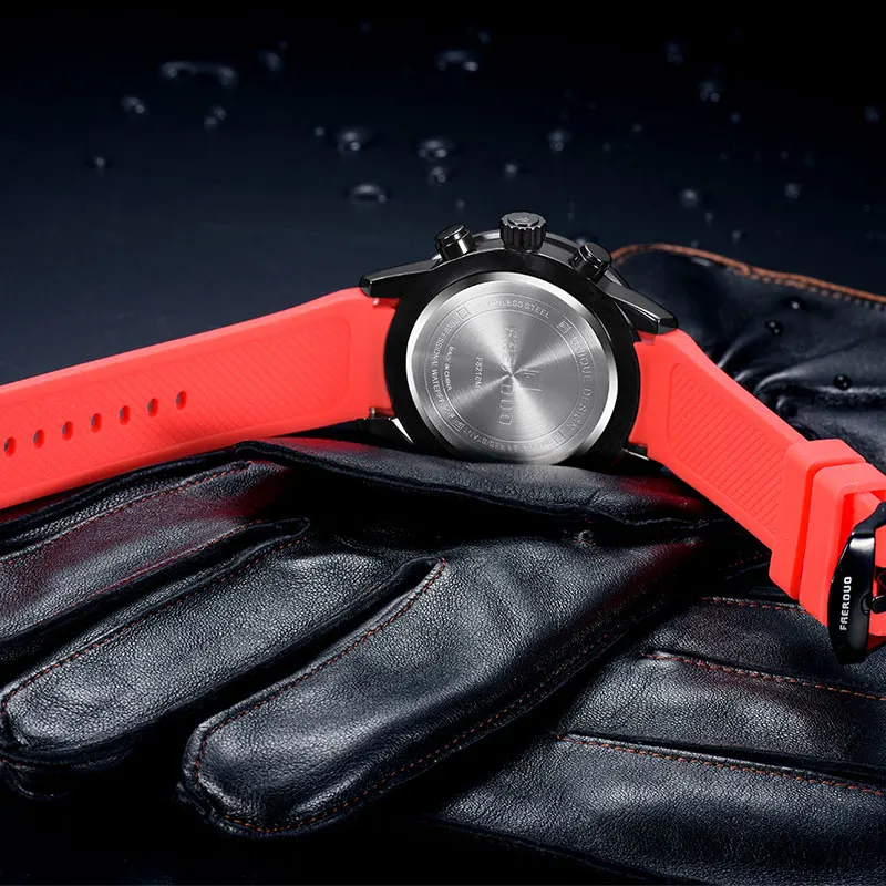 Спортивные наручные часы Мужские Роскошные водонепроницаемые Модные брендовые военные мужские наручные часы кварцевые Силиконовые черные Relogio Masculino