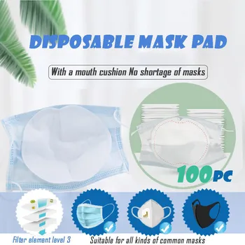 

100pcs Disposable Face Masks Replacement Activated Carbon Breathing Filters Pad Breathable Mask Gasket Respiring Mat