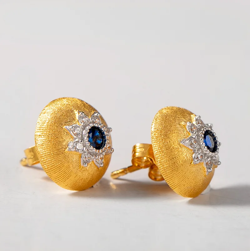 Najtaniej Cmajor solidne srebro złoty kolor Vintage eleganckie kolczyki prezent dla kobiet