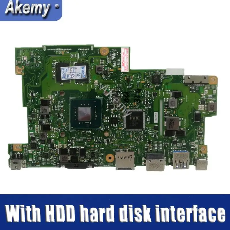 

with 4G RAM + With HDD hard disk interface 4 cores CPU Laptop Motherboard For ASUS E203M E203MA Notebook mainboard test OK