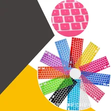 Силиконовый защитный чехол для клавиатуры Macbook Pro 13 15 17 Pro Air 13, мягкие наклейки на клавиатуру, 4 цвета