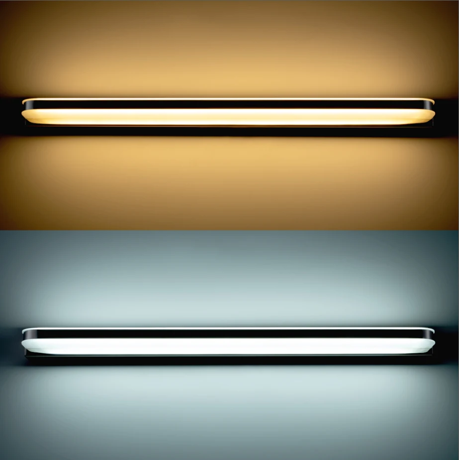 Online Luz de espejo LED 40 50cm 9 W 12 W AC220 240V lámpara de pared acrílica cosmética moderna resistente al agua para lámpara de luz de baño ZJQ0004