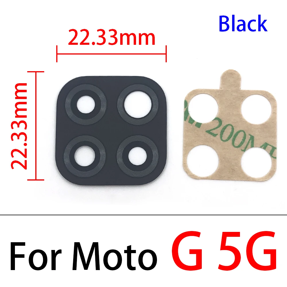 Rear Back Camera Glass Lens For Moto E 2020 E7 E5 Plus One Hyper One Fusion G 5G Play G10 G20 G30 G Stylus Camera Glass Lens photo frame phone Housings & Frames