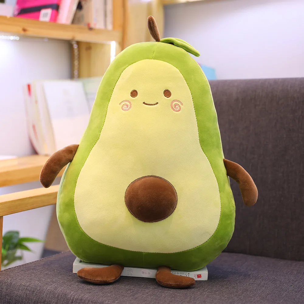 Милые плюшевые игрушки авокадо заполненные куклы мультфильм плюшевая подушка