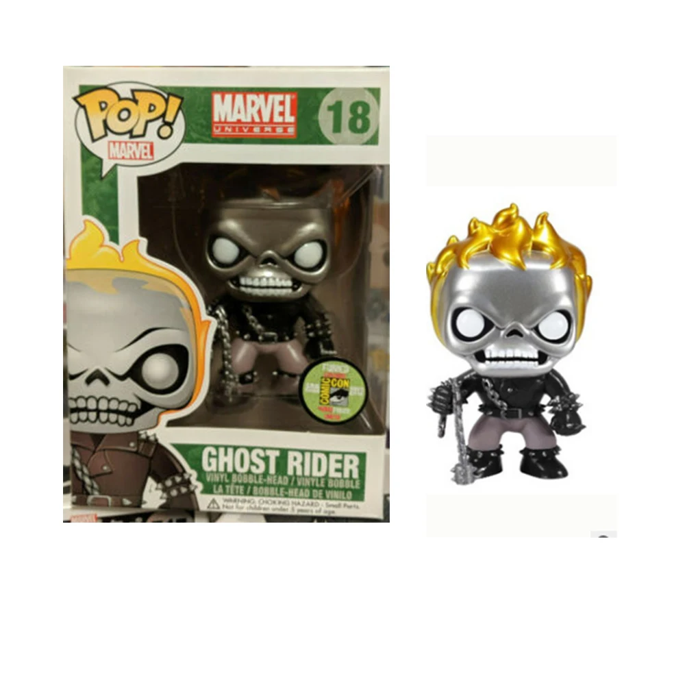 Funko pop! Marvel Ghost Rider Bobble фигурка игрушки Коллекция Модель игрушки подарок