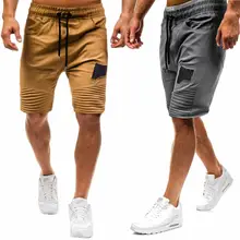 Мужские эластичные рваные шорты Карго с карманами, повседневные военные армейские шорты для тренировок на открытом воздухе