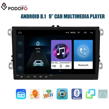

Potofo Android 8.1 9 inch HD touch screen Car Multimedia Player with Bluetooth wifi gps mobile phone interconnection function