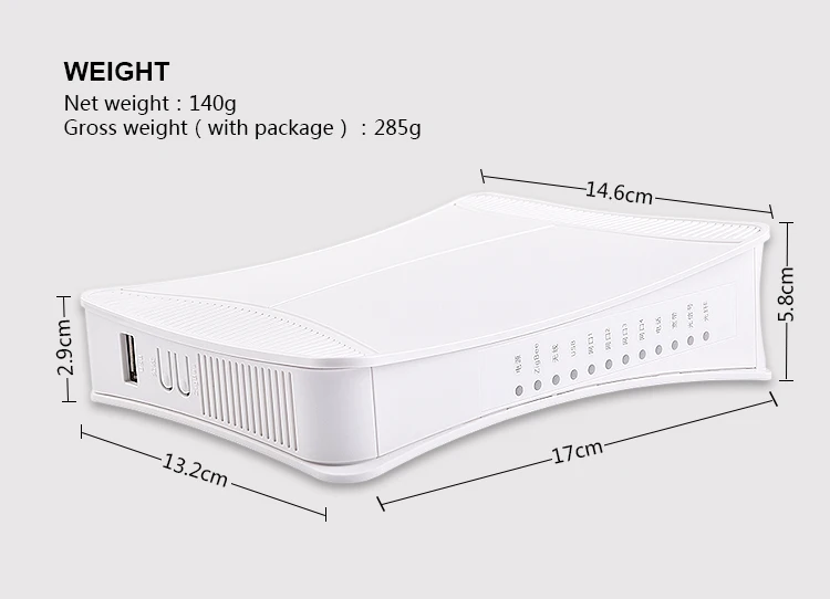 10 шт./лот OUN BT TG1600ez V3 4FE+ 1 голос+ WiFi+ 1USB 4 POTS интерфейсы Gpon/epon onu
