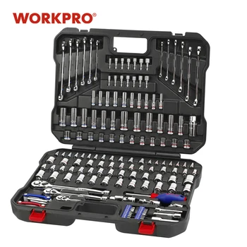 

WORKPRO 164PC Tool Set Mechanic Tool for Car Repair Tools Socket Set Wrench Ratchet Spanner Set