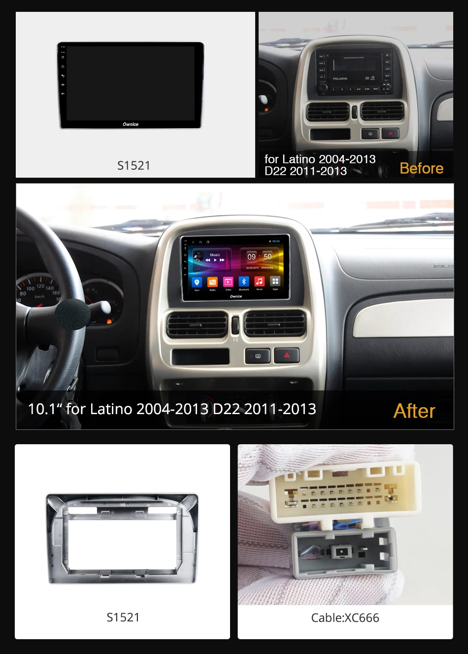 Ownice K1 K2 K3 K5 K6 8 Core Android 1 10 &quotАвтомобильный GPS Navi для Nissan Latino 2004 2013 D22 2011 радио 4G 360