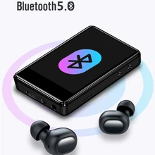 Lecteur MP3 Bluetooth 5.0 en métal, écran 2.4 pouces, haut-parleur intégré, enregistrement E-book, Radio FM, vidéo