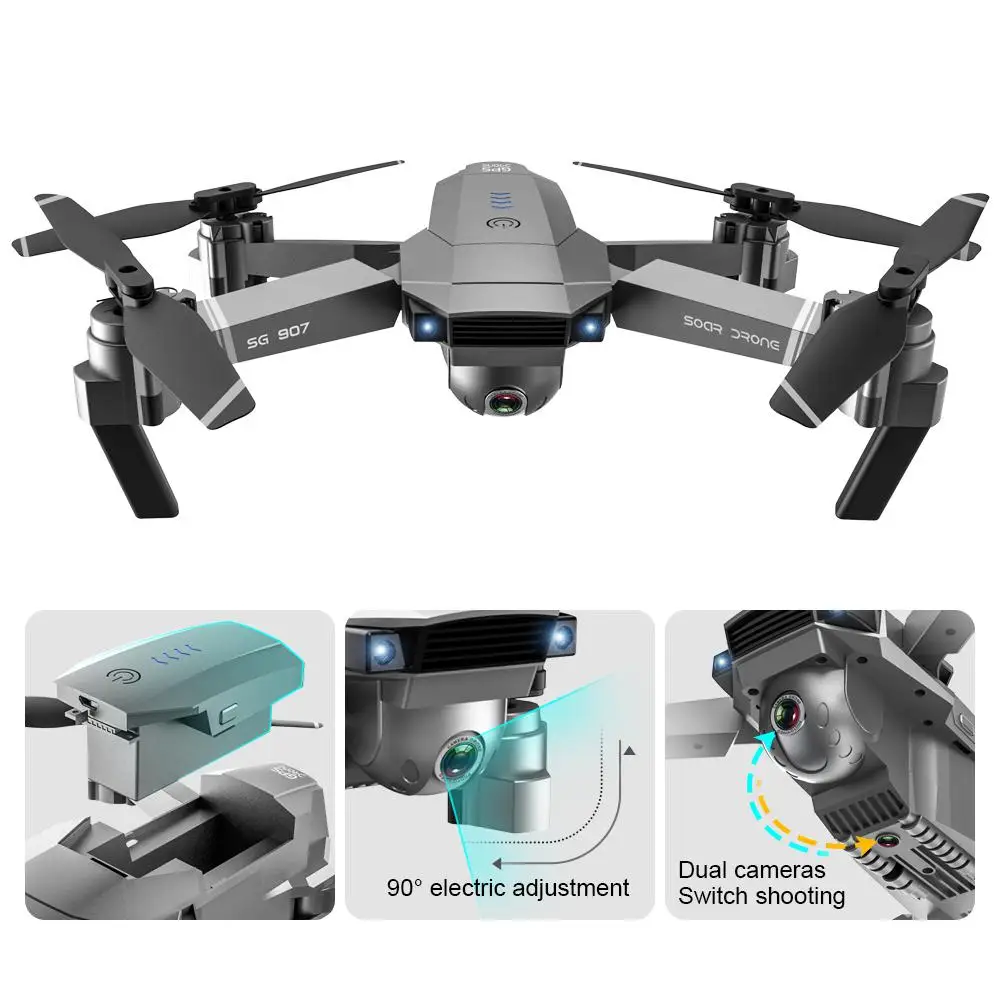  RCtown SG907 GPS Drone with Camera 4K 5G Wifi RC Quadcopter Optical Flow Foldable Mini Dron 1080P H