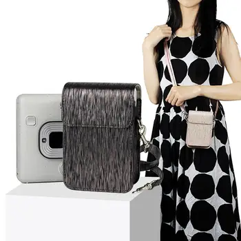 

Streamer Brushed Protective Shoulder Case For Fuji Fujifilm Instax Mini Liplay PU Leather Handbags For MiniLiplay Camera Bags