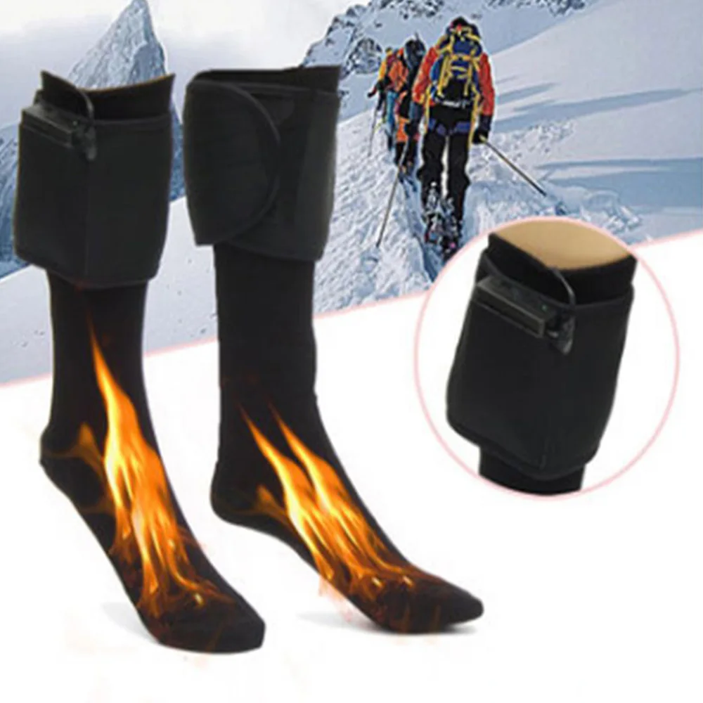Носки с электрическим подогревом лыжные носки для мужчин и женщин зимние