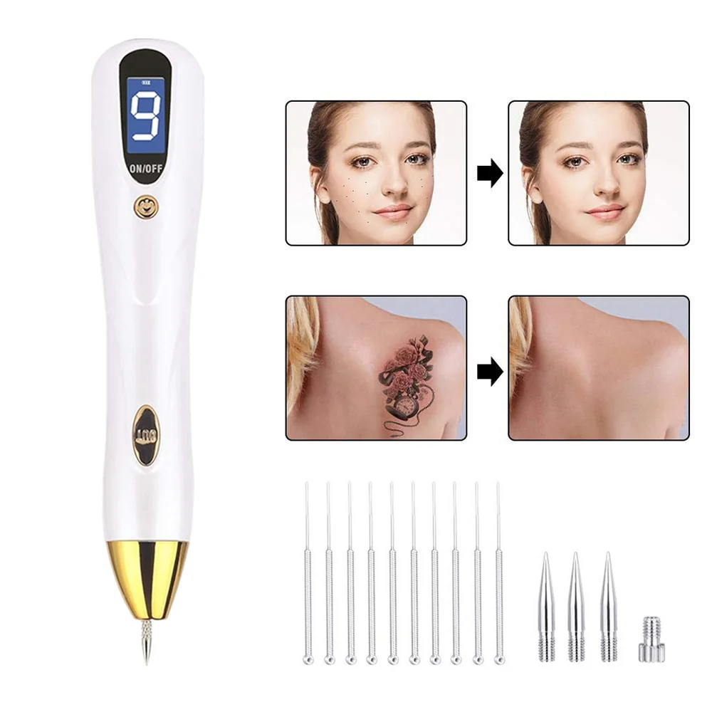 Spot Eraser Lcd Laser Plasma Pen Wart Mole Tattoo Removal Machine Dark