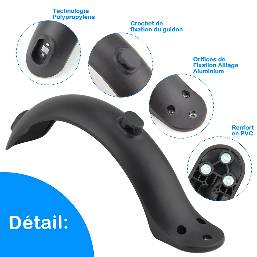 For Xiaomi Mijia M365 Rear Mudguard Fender Guard Electric Scooter Skateboard Scooters Rear Mudguard Tire Tyre Splash Accessory