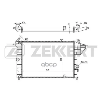 

Radiator OHL. DV. Opel Vectra a 88-zekkert art. mk-1015