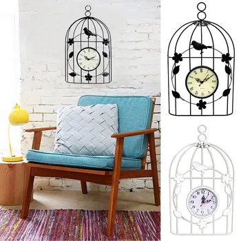 

Birdcage Iron Wall Clock 3D Home Decoration Modern Nordic Roman Numerals Clocks 3D Home Decoration Modern