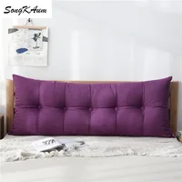 SongKaum washable long bedside pillow made 100% cotton with soft filling