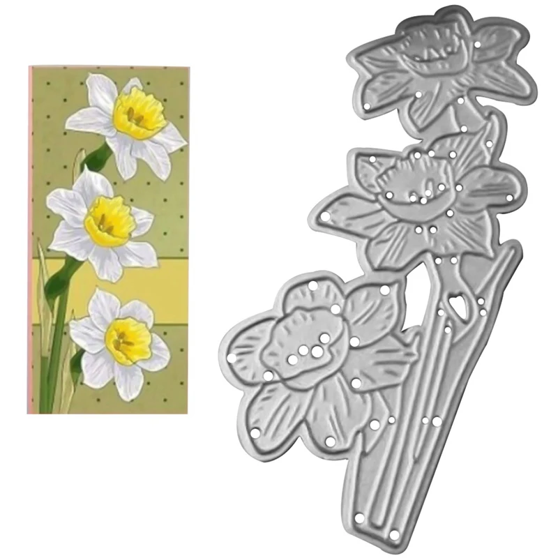 

New Design Craft Metal Cutting Dies Cut Die New Flower Daffodil Scrapbooking Album DIY Paper Card Craft Embossing Die Cuts