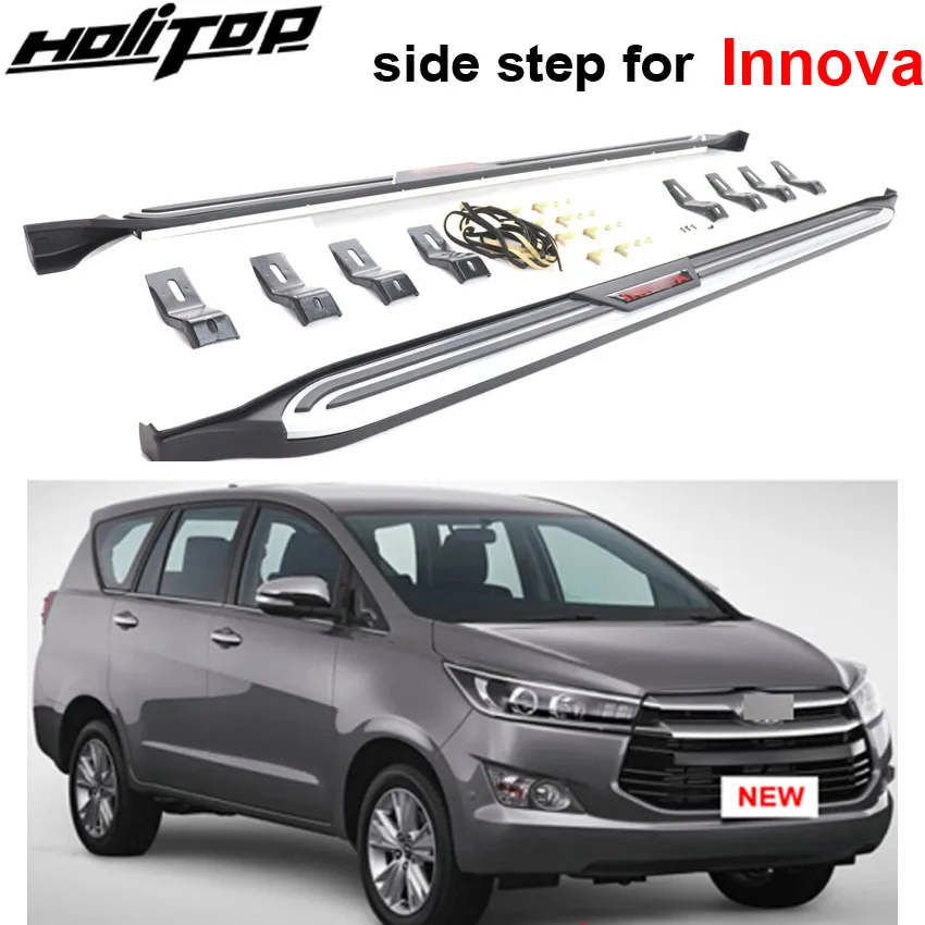 

OE model running boards side step side bar for Toyota new Innova 2015-2020, ISO9001 quality,aluminum alloy baseplate,never rust