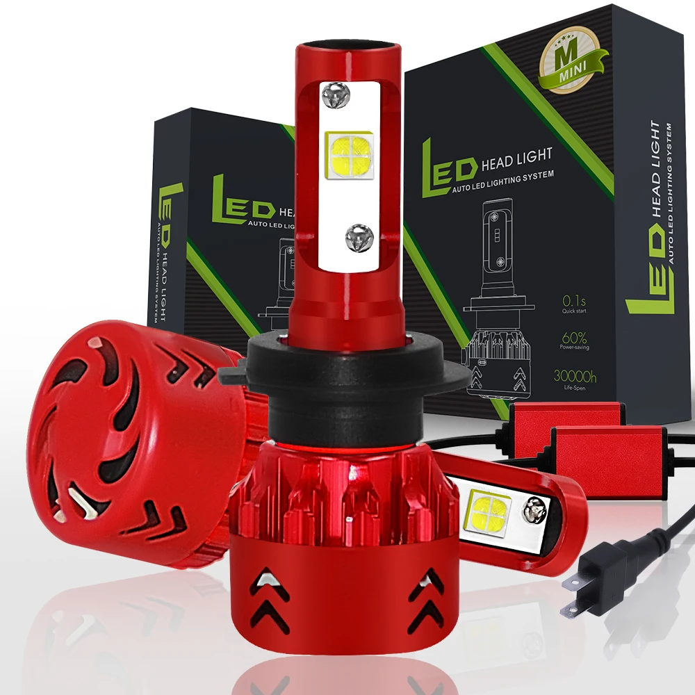 

Universal Car 4800LM Super Bright Car LED Headlamp Kit H4 H7 With CREE-XHP50 60 W Chips Replacement Bulbs 6000 K