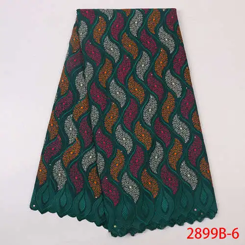 Высококачественная кружевная ткань швейцарское кружево африканская сухая хлопковая вышивка кружевная ткань KS2899B-4 - Цвет: Picture 6
