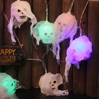 

LED String Holiday Light Halloween Skull Decoration Table Night Lights Battery Powered String LED Lamp