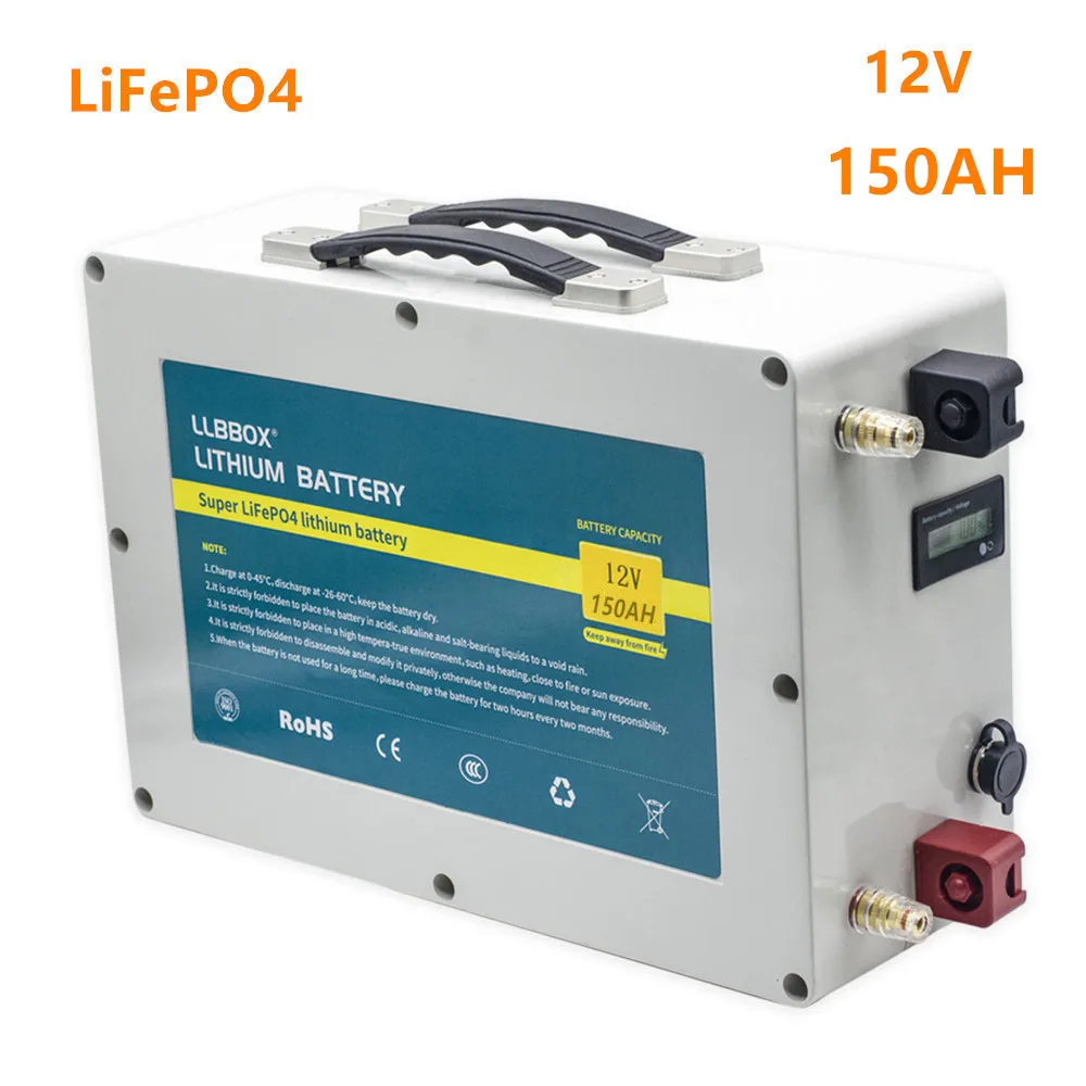 12V LiFePO4 150ah Battery 150AH battery pack for RV inverter boat propeler，solar energy | Электроника