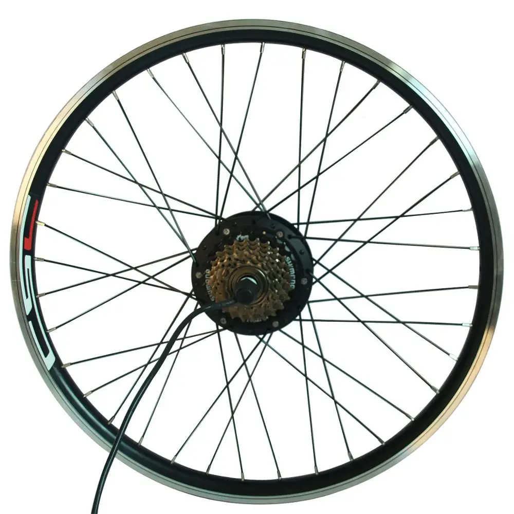 36v 350w wheel only E-bike Conversion Kit 250W 350W 500W 1000W 1500W MTB Electric Bicycle Conversion Kit with 36V or 48V Brushless Hub Motor - Color: 36v 350w wheel only