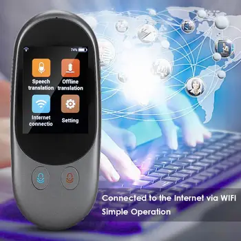 

Portable LCD WIFI Smart Vioce Translation Voice Translator Multi-languages Translation Real-time Simultaneous Translator