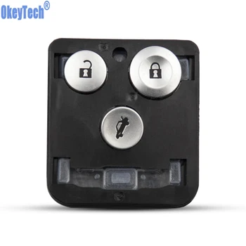 

OkeyTech Car Key Button Pad For Honda Civic / Accord / Jazz / CRV / HRV 3 Buttons Remote Key Shell