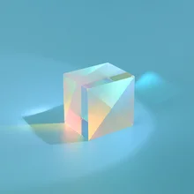 2 шт., игрушки для науки, 34x34x36 мм, дефектный сплиттер для объектива, призма, крест, дихроическая X-кубическая призма, RGB, комбинатор