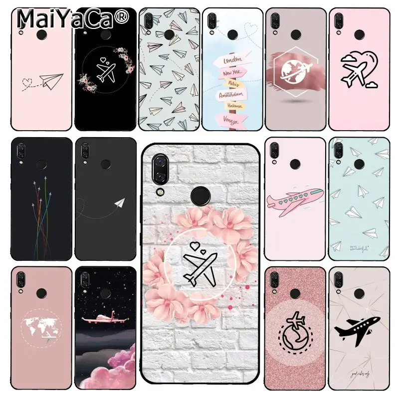 MaiYaCa Любовь Путешествия розовый бумажный самолет телефонный чехол для Xiaomi Redmi8 4X 6A