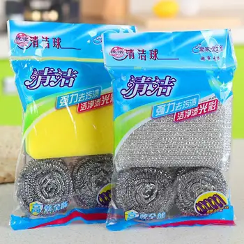 

Melamine Sponge Metal Mesh Kitchen Super Detergent Cleaning Tools Degreasing Pot Brush Magic Cleaner Steel Wool Pads